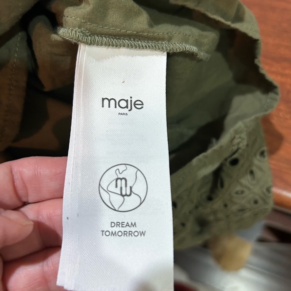 Maje Linode Eyelet Cotton Top Size 1 - Picture 10 of 12